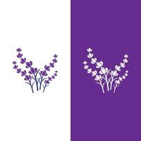 verse lavendel bloem logo vector