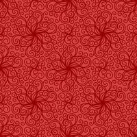 rode naadloze vectorachtergrond met spiraalvormige krullen vector