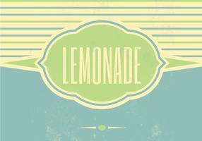 Retro Lemonade Vector Background