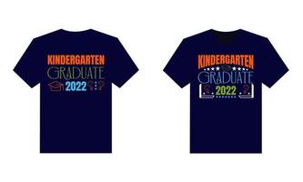 beste t-shirtontwerp voor afgestudeerde kinderen. vector