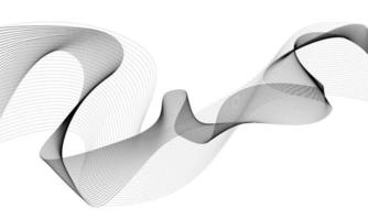 abstracte grijze golf geïsoleerd op een witte achtergrond voor moderne zakelijke ontwerp futuristische vector