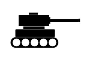 groenachtig gekleurde militaire tank. illustratie van militaire tank op oorlog. militaire tank vector pictogram. tank geïsoleerd op een witte achtergrond.