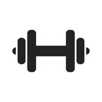 barbell pictogram illustratie, glyph pictogram ontwerp vector. vector