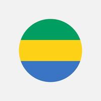 land gabon. vlag van gabon. vectorillustratie. vector