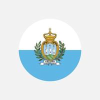 land San Marino. vlag van san marino. vectorillustratie. vector