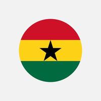 land ghana. vlag van ghana. vectorillustratie. vector