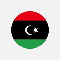 land Libië. Libische vlag. vectorillustratie. vector