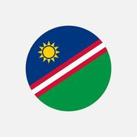 land Namibië. vlag van namibië. vectorillustratie. vector