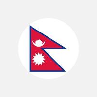 land nepal. Nepalese vlag. vectorillustratie. vector