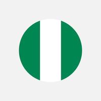 land nigeria. vlag van nigeria. vectorillustratie. vector