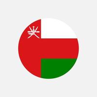 land oman. Omaanse vlag. vectorillustratie. vector