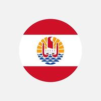 land frans polynesië. vlag van frans polynesië. vectorillustratie. vector