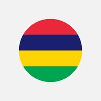 land Mauritius. Mauritius vlag. vectorillustratie. vector