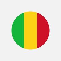 land mali. Mali vlag. vectorillustratie. vector