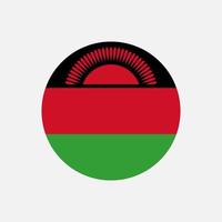 land Malawi. vlag van Malawi. vectorillustratie. vector