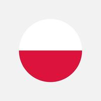 land Polen. vlag van polen. vectorillustratie. vector