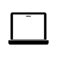 laptop geïllustreerd op een witte achtergrond vector