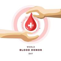 wereld bloeddonor dag illustratie vector