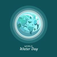 wereld water dag vectorillustratie vector