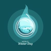 wereld water dag vectorillustratie vector