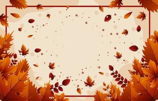 herfst achtergrond blad arrangement vector