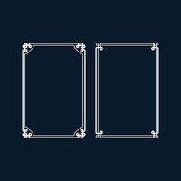 eenvoudig frame instellen. decoratief element. vector