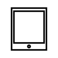 tablet geïllustreerd op een witte achtergrond vector