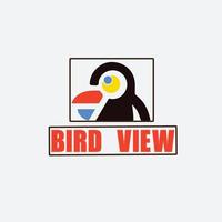 vogelpictogram voor bedrijfsinitialen monogram logo vector