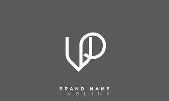 vp alfabet letters initialen monogram logo pv, v en p vector