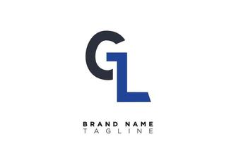 gl alfabet letters initialen monogram logo lg, g en l vector