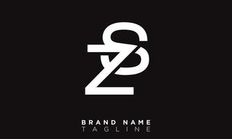 zs alfabet letters initialen monogram logo sz, z en s vector