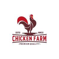 kippenboerderij logo vector sjabloon