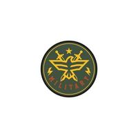 militaire logo's badges leger symbolen voorraad vector