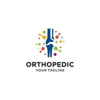 orthopedische gezondheid logo ontwerp vector sjabloon