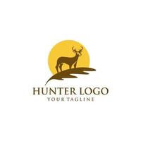 outdoor jager logo ontwerp vector sjabloon