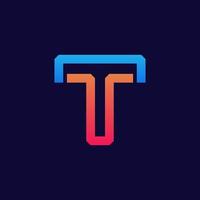 letter t logo pictogram sjabloon ontwerpelementen. vector illustratie