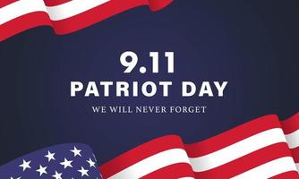 patriot day usa vergeet nooit 9.11 vector poster - vectorillustratie