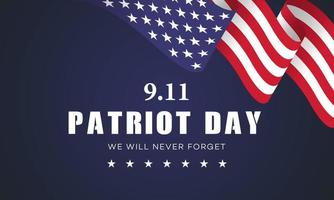 patriot day usa vergeet nooit 9.11 vector poster - vectorillustratie