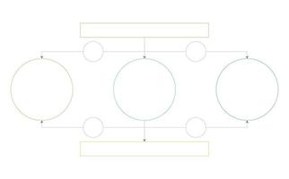 lineair stroomschema. illustratie van infographic bedrijfs-, grafiek- en diagramplanning vector