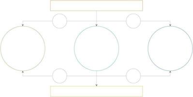 lineair stroomschema. illustratie van infographic bedrijfs-, grafiek- en diagramplanning vector