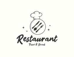 restaurant logo ontwerp logo vector