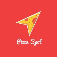 pizza plek logo afbeelding vector