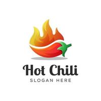 hot chili logo vector ontwerpsjabloon