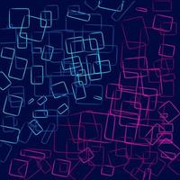 neon gloed technologie lijn kunst kleurrijk ontwerp met donkere achtergrond. abstracte vectorillustratie. blauwe en roze paarse stijl. vector