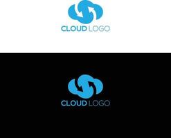 pijl wolk stijlvol logo pictogram ontwerpconcept. vector