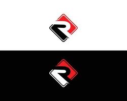 r brief logo en pictogram vector element ontwerp.