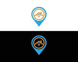 lokale en locatie huis logo ontwerpsjabloon. vector