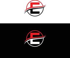 e letter logo en pictogram ontwerpsjabloon elementen. vector