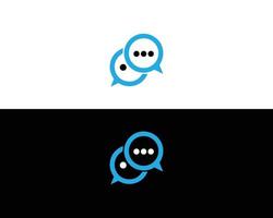 creatieve bubble chat concept logo ontwerpsjabloon. vector