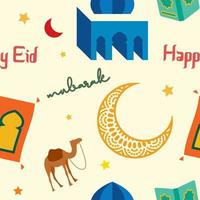 eid al adha willekeurig stijlpatroon naadloos vector